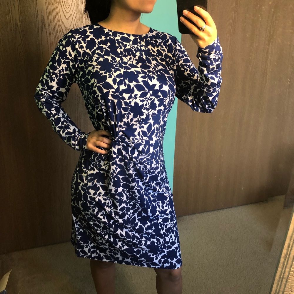 MICHAEL KORS Blue Floral Dress